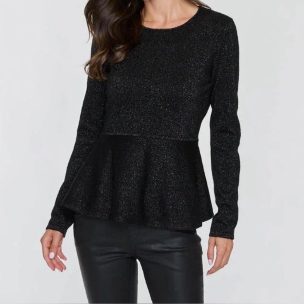 Elegant Black Long Sleeve Sweater NWT M